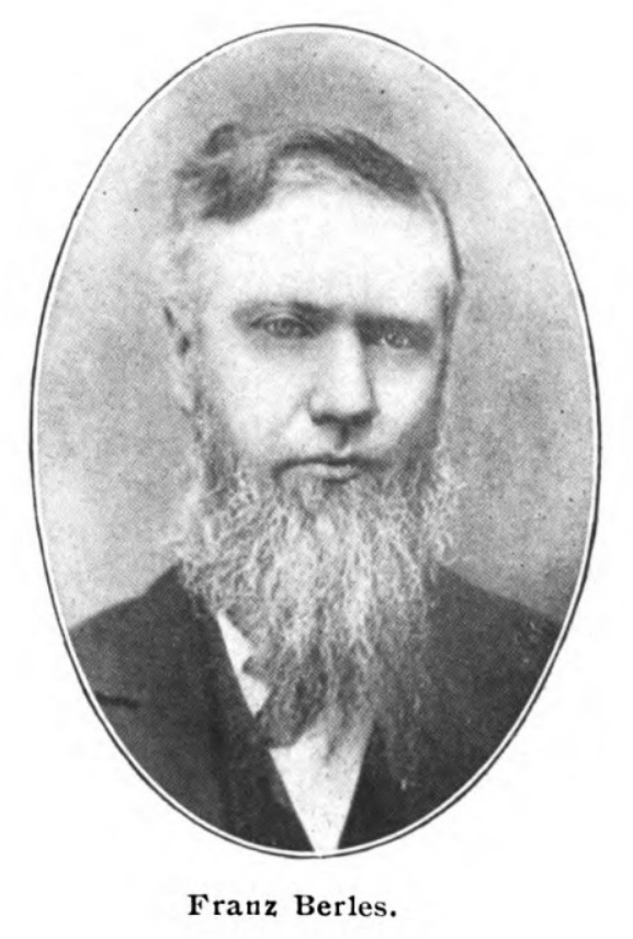 Franz Berles, 1828-1884